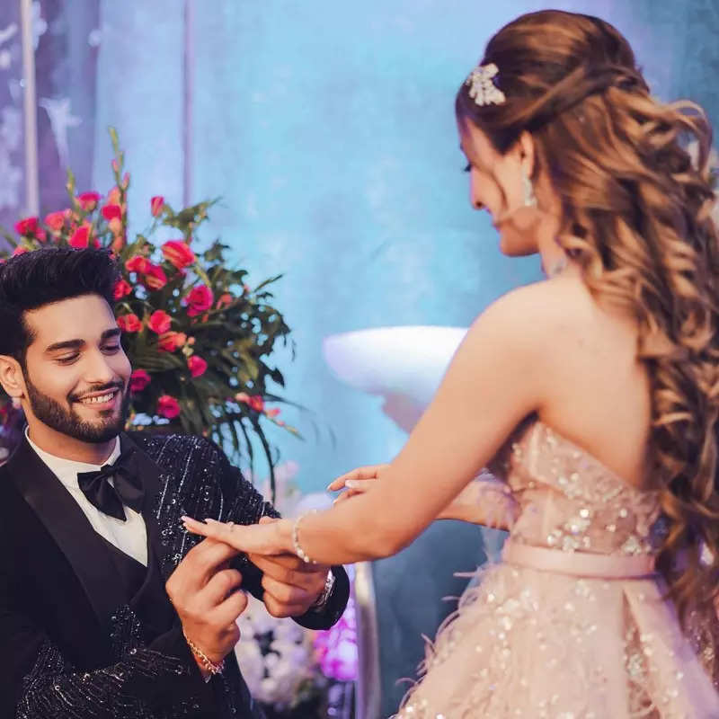 Inside pictures from Yeh Hai Mohabbatein actor Abhishek Malik and his girlfriend Suhani Chaudhary's wedding ceremony