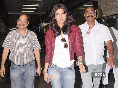 Priyanka back from Zurich
