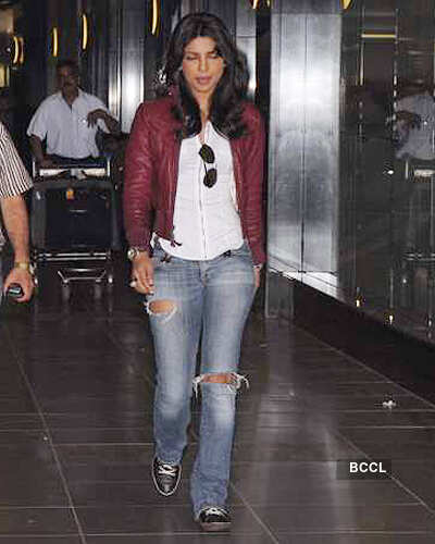Priyanka back from Zurich