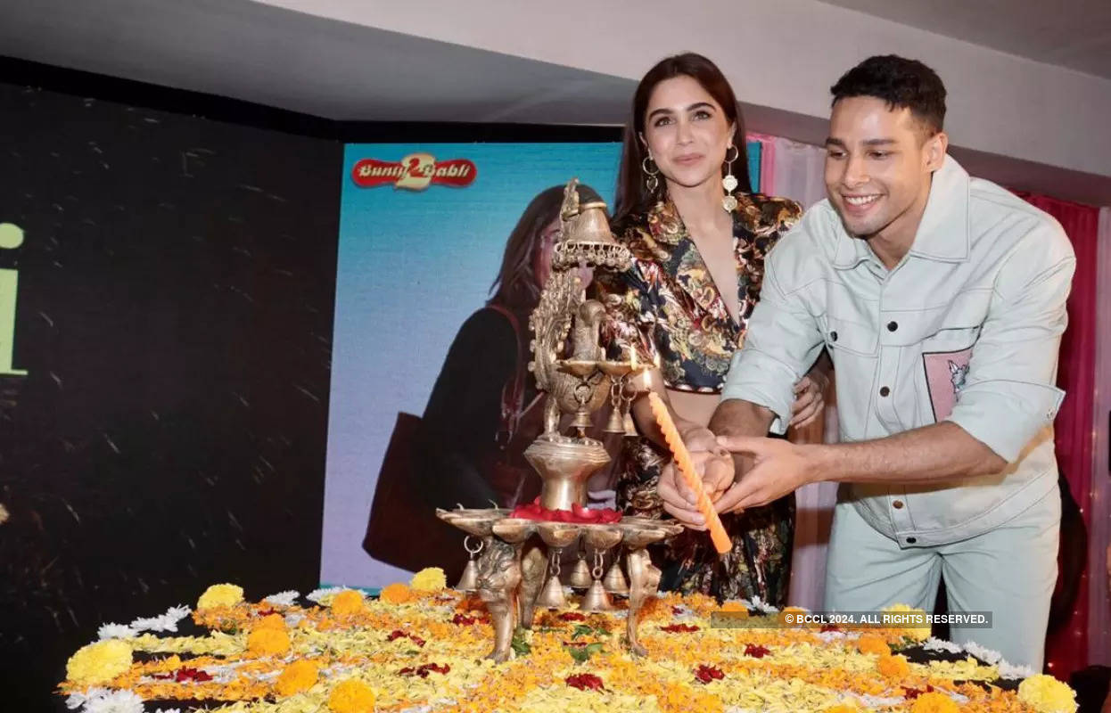 Siddhant Chaturvedi and Sharvari Wagh launch the song ‘Luv Ju’ in style
