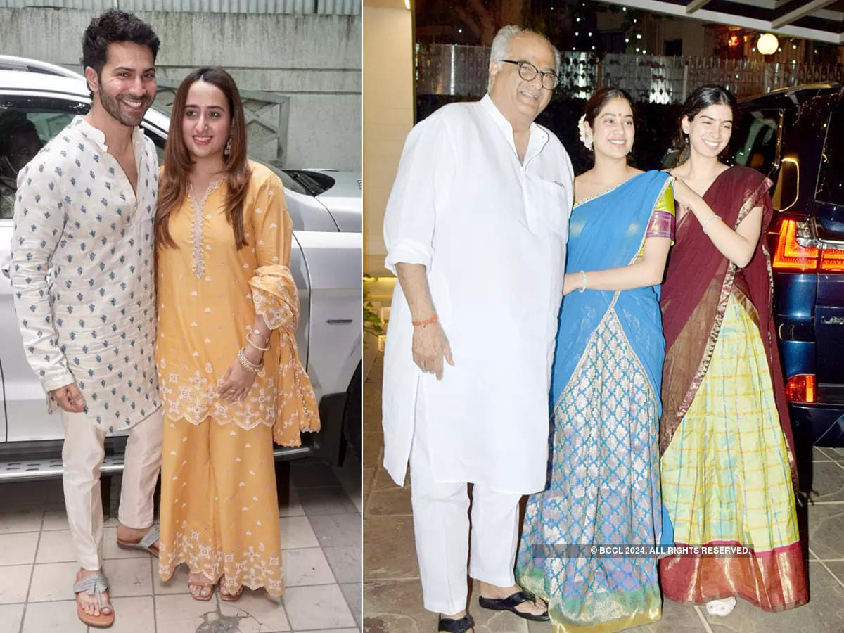 #ETimesSnapped: From Varun-Natasha to Janhvi-Khushi, paparazzi pictures of your favourite celebs