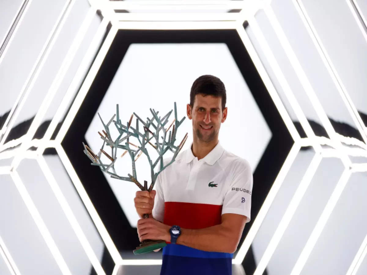 Paris Masters Novak Djokovic defeats Daniil Medvedev to win Paris Masters title, pictures of the tennis sensation go viral
