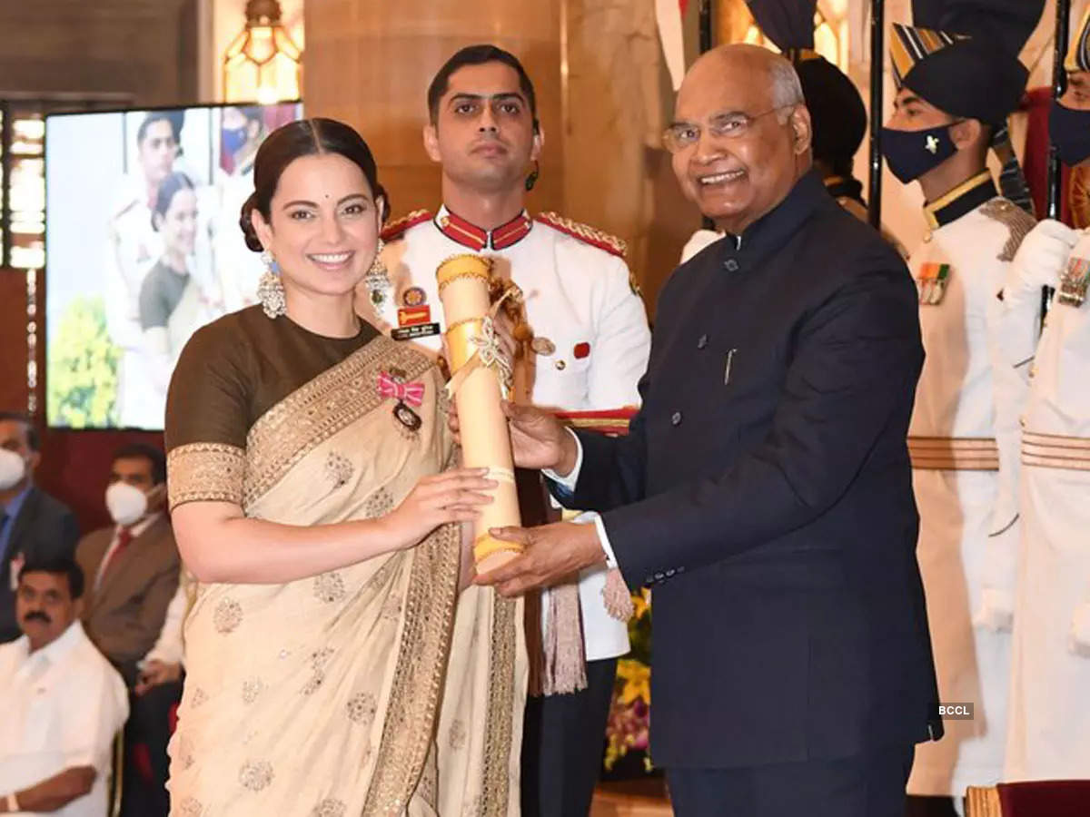 Kangana Ranaut, Adnan Sami honoured with Padma Shri, pictures go viral