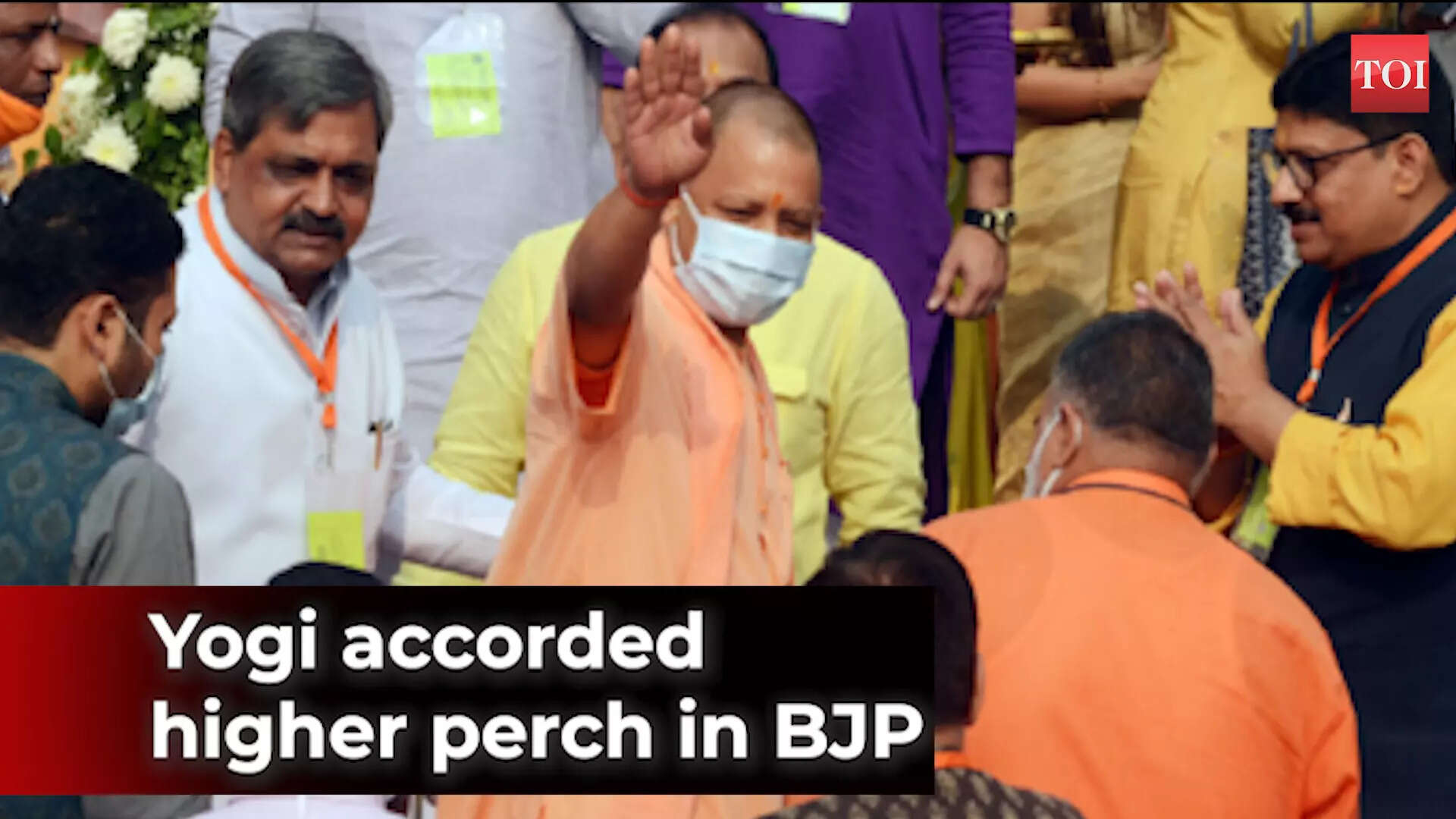bjp: UP CM Yogi Adityanath presents BJP resolution at national ...