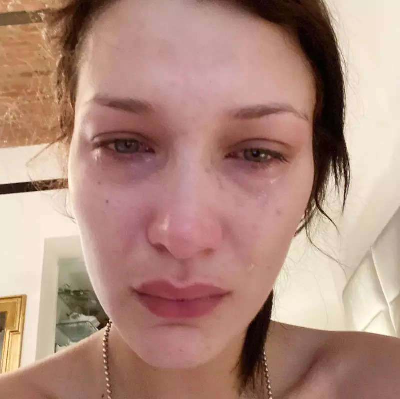 These crying selfies of Bella Hadid are breaking the internet; model opens up about mental health and breakdowns