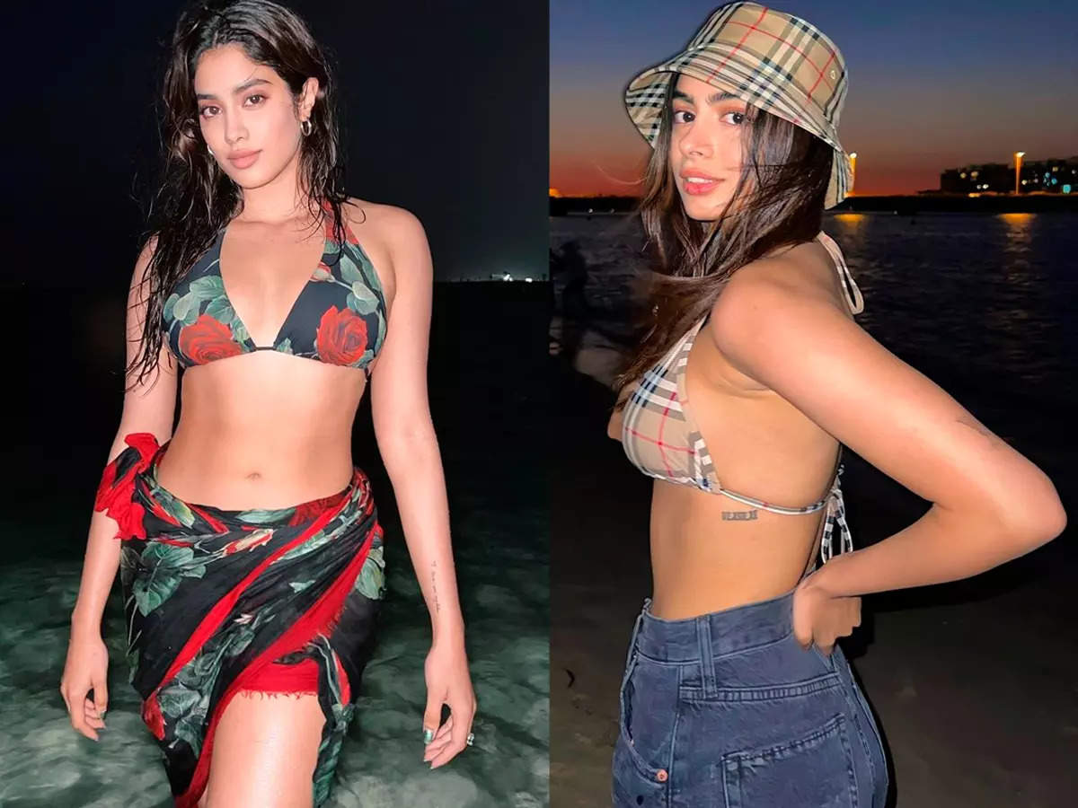 Janhvi Kapoor and Khushi Kapoor turn heads in bikinis during their Dubai vacation