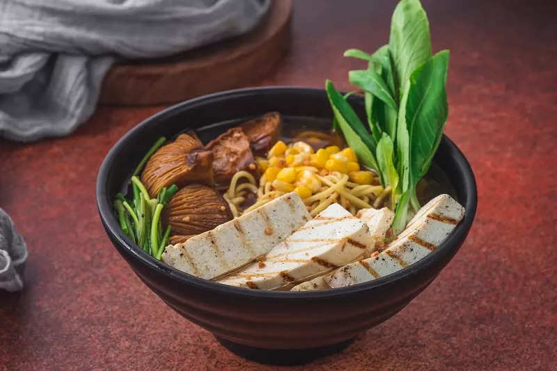 Mushroom tofu paneer sweet corn noodles online