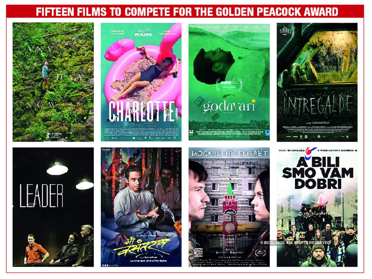 These 15 films will compete for the Golden Peacock and other awards