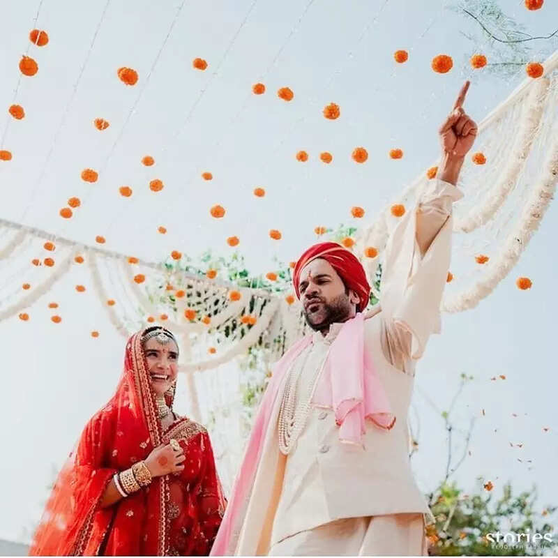 First pictures from Rajkummar Rao and Patralekhaa's intimate wedding ceremony