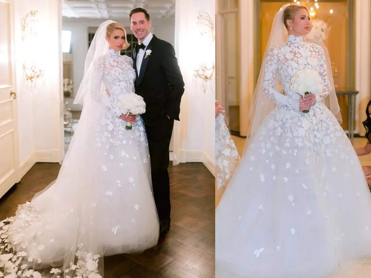These dreamy wedding pictures of Paris Hilton and Carter Reum are straight out of a fairy tale!