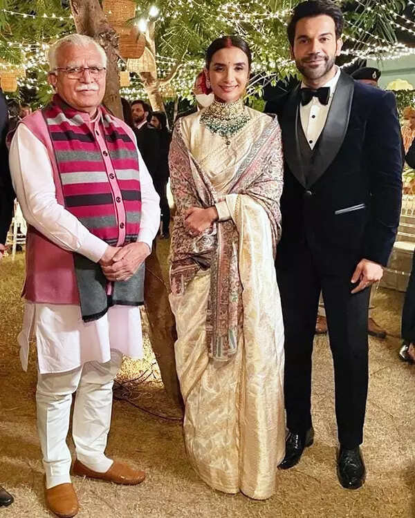 Post their dreamy wedding, Rajkummar Rao and Patralekhaa are a perfect couple in these lovely pictures from their reception