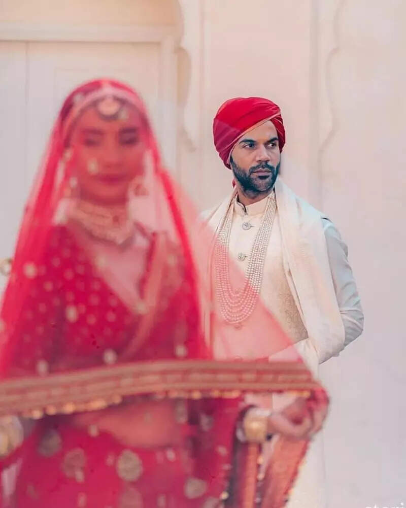 From Patralekhaa&rsquo;s Sabya veil to Rajkummar Rao&rsquo;s sehra, here are picture-perfect moments from their dreamy wedding