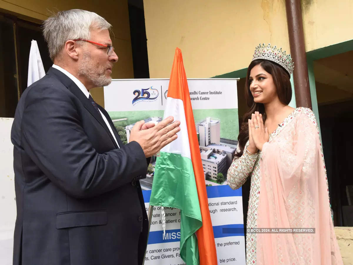 LIVA Miss Diva Universe 2021 Harnaaz Sandhu attends health awareness camp