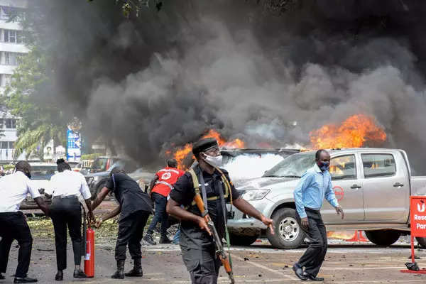 At least three killed as suicide blasts rock Ugandan capital