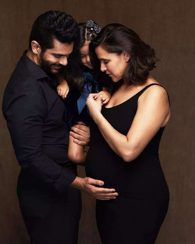 This adorable picture from Neha Dhupia&rsquo;s maternity photoshoot with little Mehr you just can&rsquo;t miss