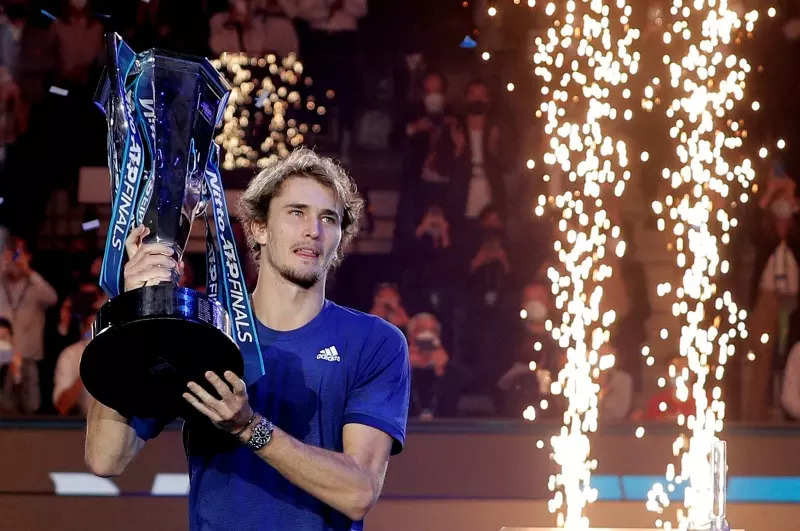 Alexander Zverev beats Daniil Medvedev to win ATP Finals 2021, photos of German tennis ace lifting the trophy go viral