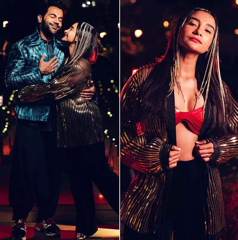 Fun-filled pictures from Rajkummar Rao and Patralekhaa's 'Pyjama Party' with Farah Khan and friends