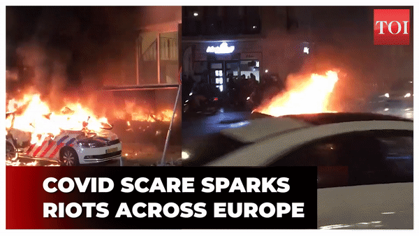 Rise of fresh Covid wave sparks riots, violent clashes across Europe