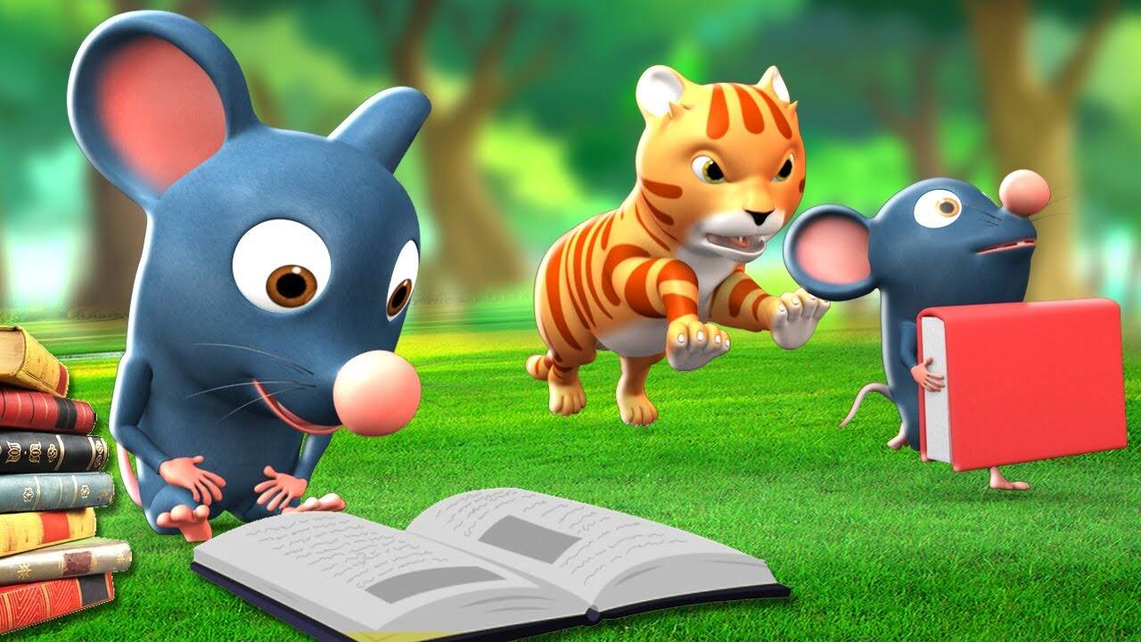 Latest Children Tamil Nursery Story 'புத்தக வாசிப்பு எலி முட்டாள் பூனை ...