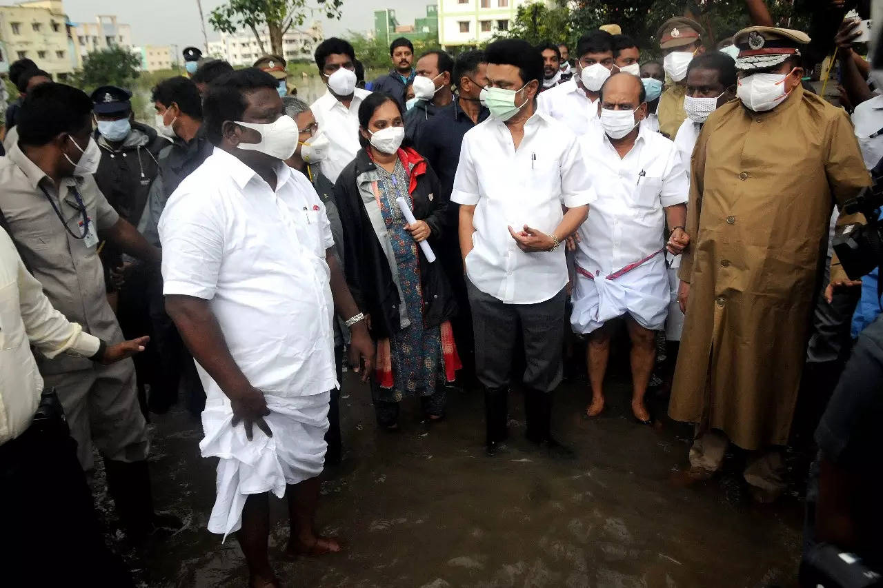 Tamil Nadu Rain In Pics: Life Disrupted; Stalin Reviews Flood-hit Areas