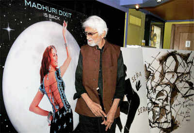 MF Husain & his muses!