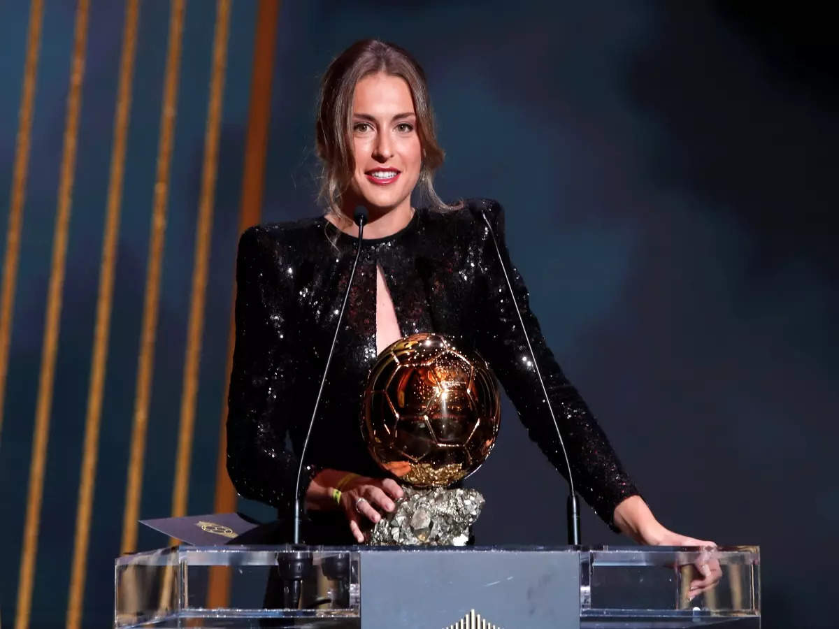 Ballon d'Or 2021: Alexia Putellas crowned women's winner, see pictures of Barcelona midfielder lifting the famous trophy