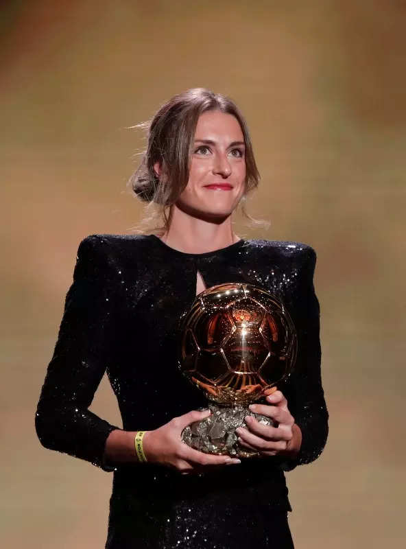 Ballon d'Or 2021: Alexia Putellas crowned women's winner, see pictures of Barcelona midfielder lifting the famous trophy