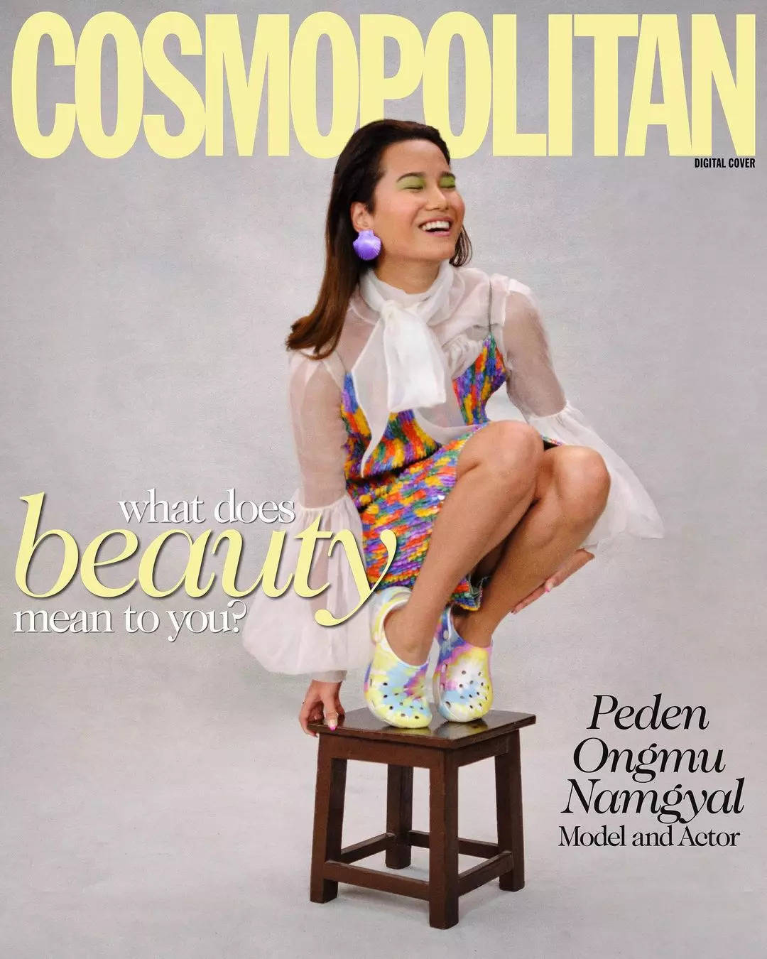 Peden Ongmu Namgyal features on the digital cover of Cosmopolitan India