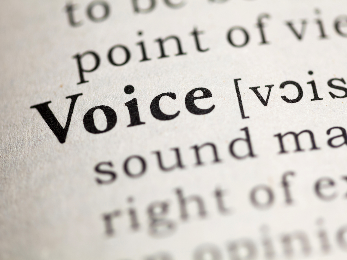 Read the words aloud. Definition of Word Voice. Words Alouds.