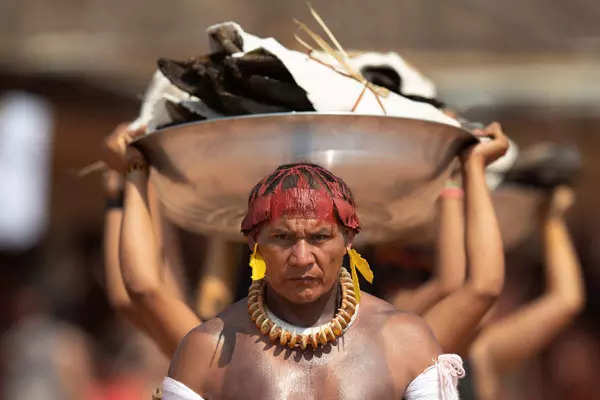 Dances and feasts make Amazonian chief's funeral unique; see pics