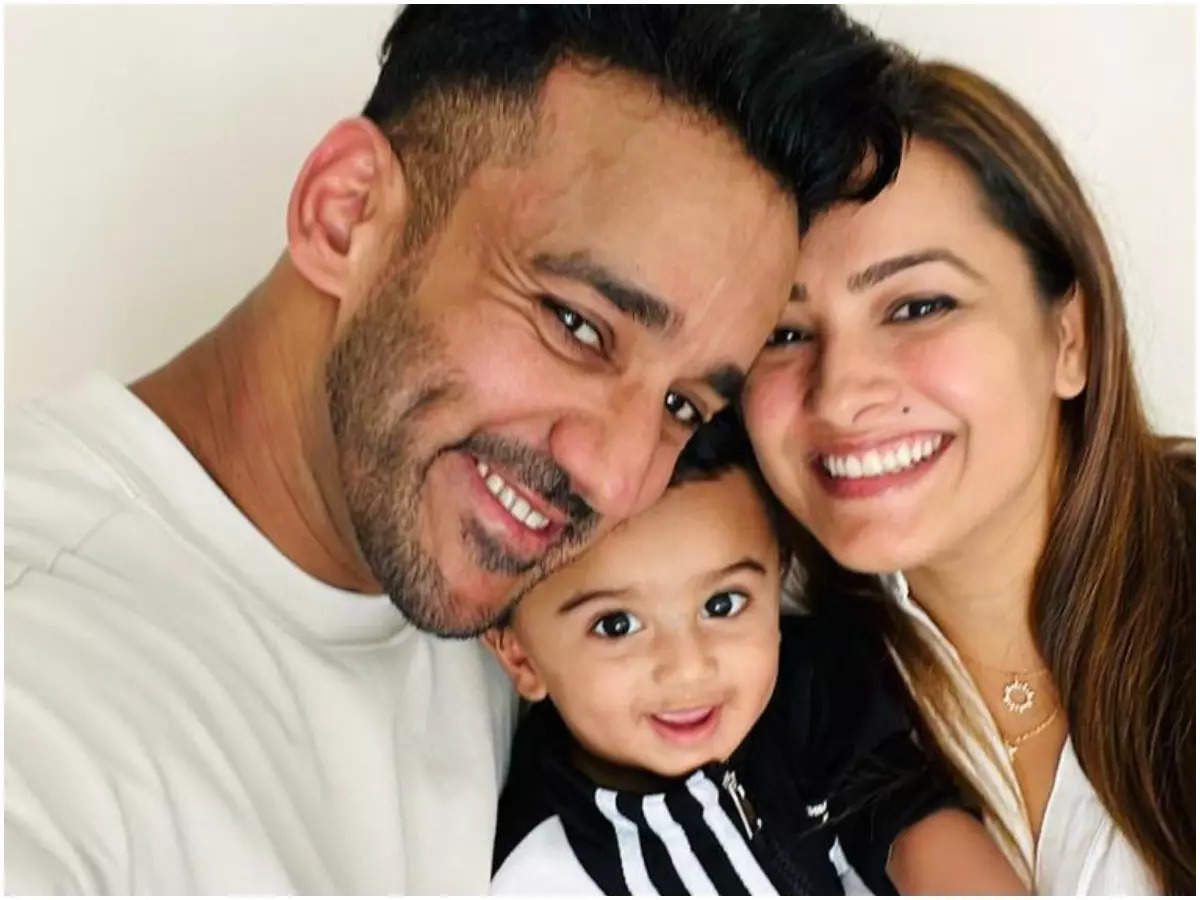 Anita and Rohit Reddy with their son, Aaravv