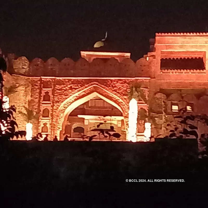 Mesmerising pictures from Vicky Kaushal and Katrina Kaif's wedding venue decorated with lights