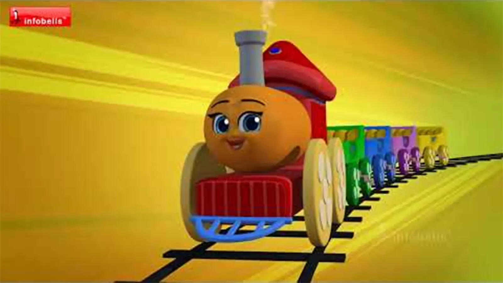English Nursery Rhymes: Kids Video Song in English 'Playing with Train ...