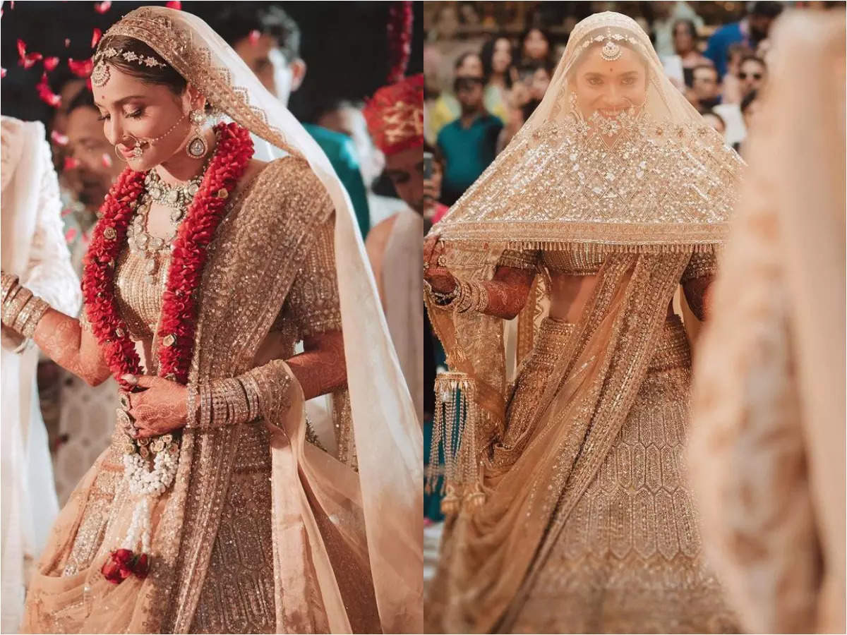 Ankita Lokhande's wedding lehenga is breathtaking | The Times of India