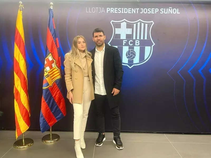 Sergio Aguero retires: Photos of Barcelona star with girlfriend Sofi Calzetti go viral as he bids emotional farewell to football