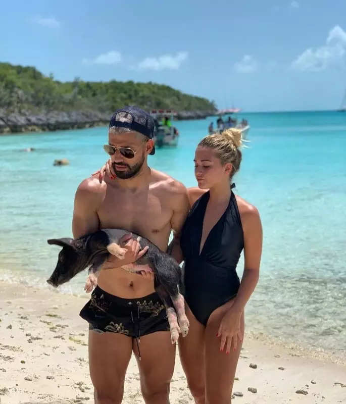 Sergio Aguero's STUNNING 'girlfriend' shares Barbados bikin snap hours  before FA Cup final - Daily Star