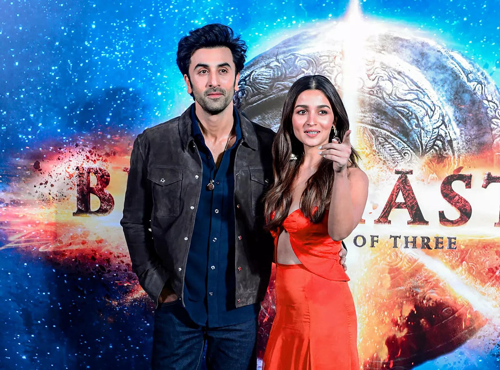 New Delhi: Bollywood actors Ranbir Kapoor and Alia Bhatt during promotion of the...