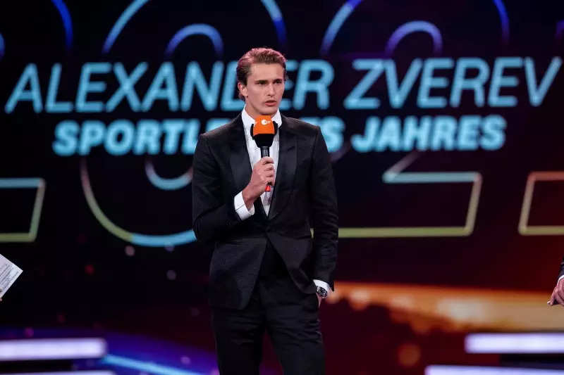 Alexander Zverev named German Sportsman of the Year, see pictures of the ace tennis star with his award