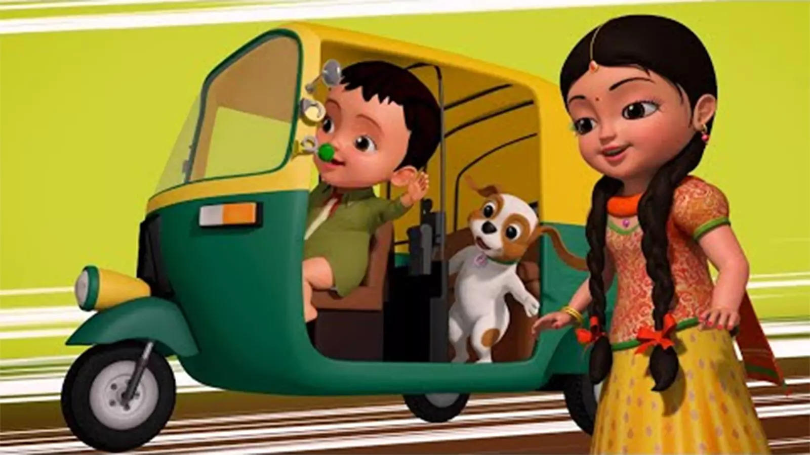 Telugu Nursery Rhymes: Kids Video Song in Telugu 'Auto Vaccindi Cudandi -  Playing with Toys'