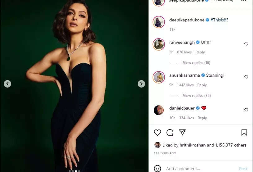 anushka sharma in black gown