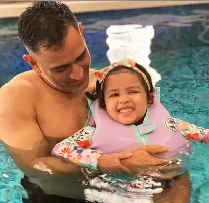 These holiday pictures of MS Dhoni’s little daughter Ziva Dhoni in a monokini are taking internet by storm