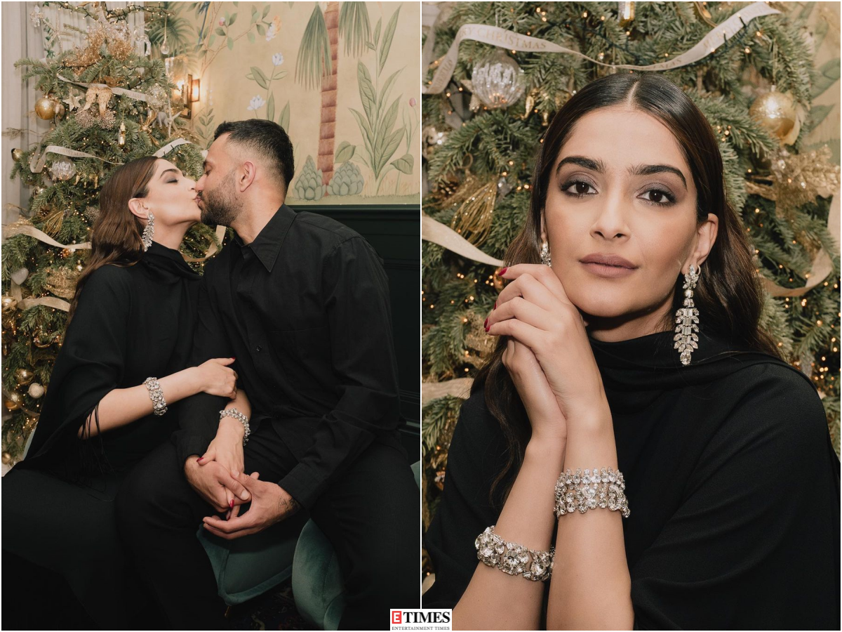 In photos: Sonam Kapoor and Anand Ahuja welcome New Year 2022 with a passionate kiss and romantic date at London home