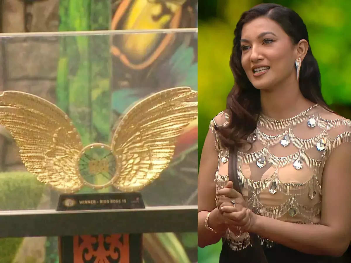 Gauahar Khan unveils the winner trophy of Bigg Boss 15