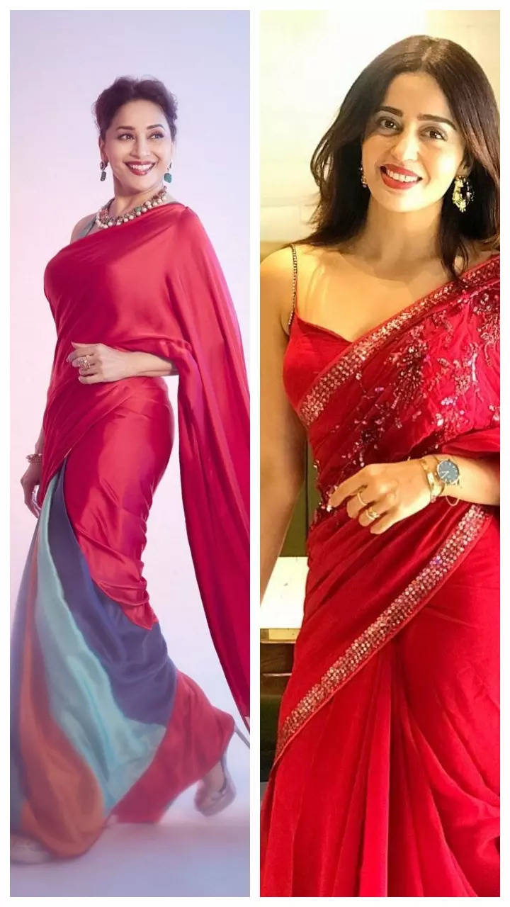 ​Marathi actresses who stunned in red saree