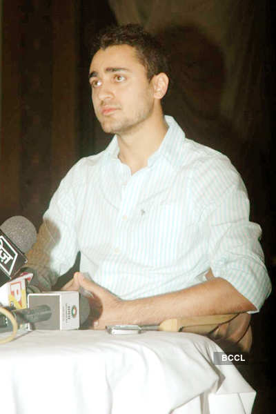 Imran at a press meet