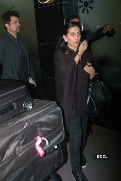 Priyanka, Anil leave for Mittal's wedding