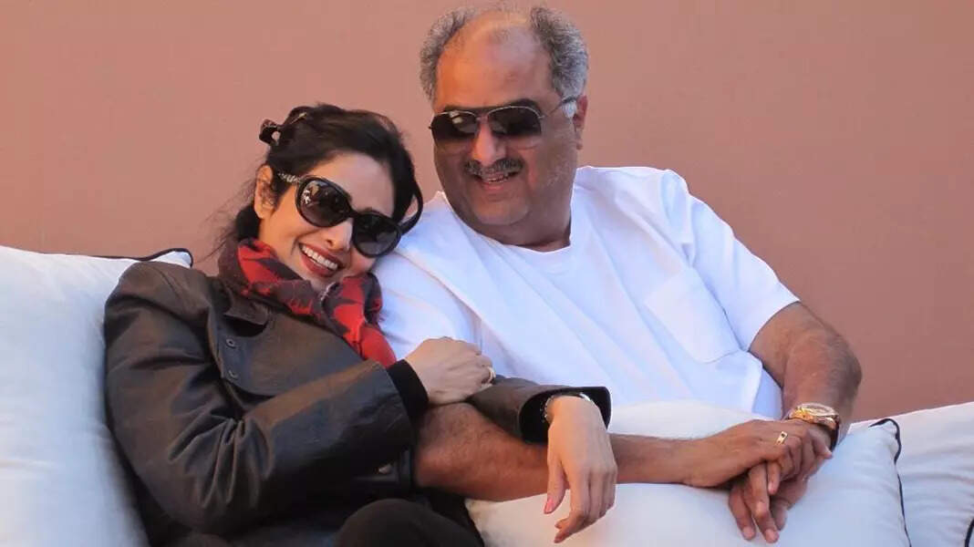 This priceless picture of Sridevi with Boney Kapoor&rsquo;s name written on her back will surely melt your heart