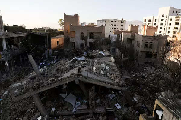 These pictures show devastation caused by Saudi-led coalition air strikes in Yemen