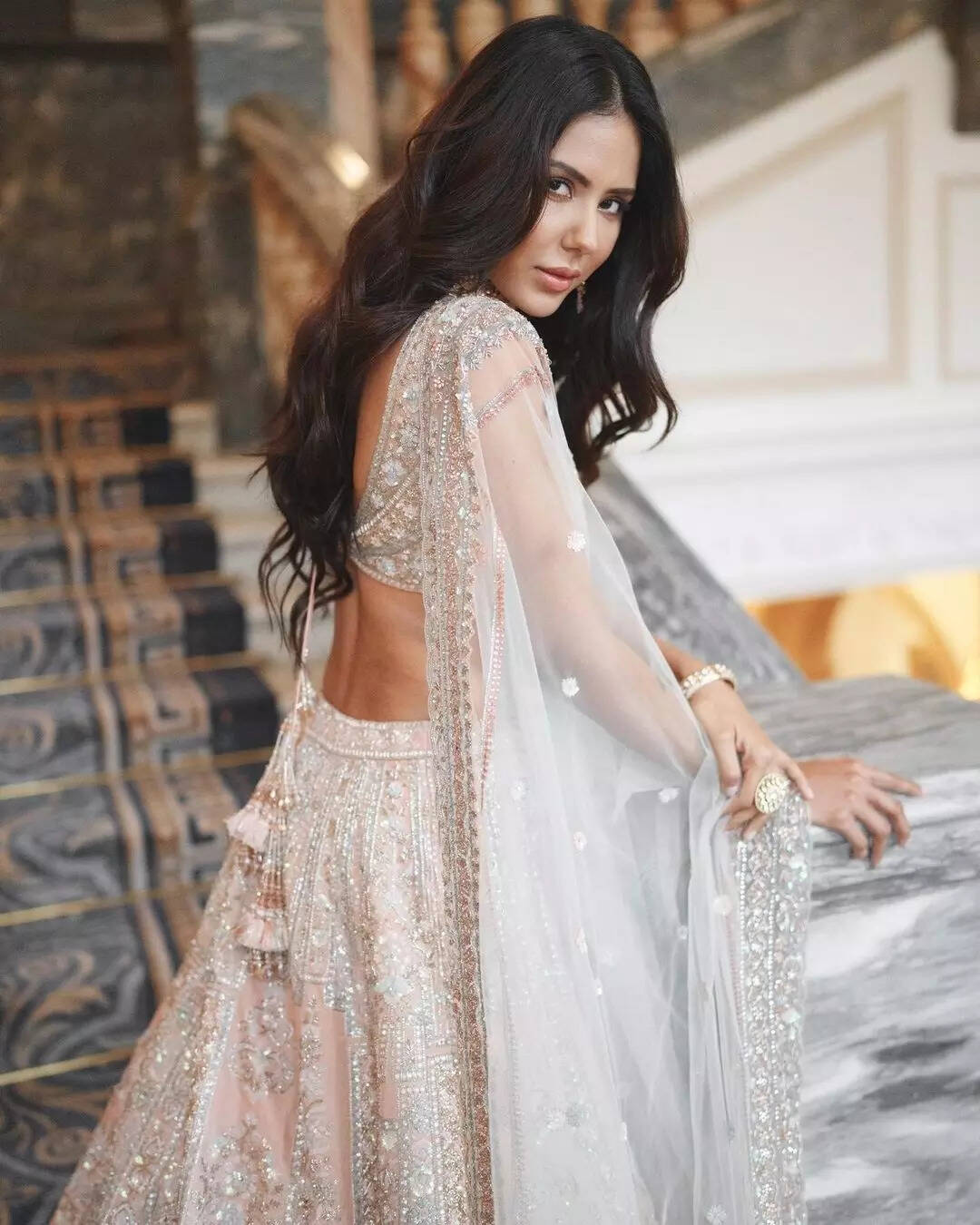 Sonam Bajwa steals hearts in her latest lehenga look | Punjabi Movie News - Times of India