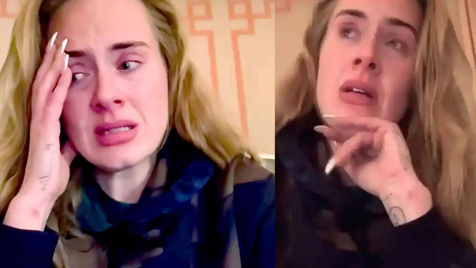 Adele apologizes to fans in an emotional video after rescheduling her